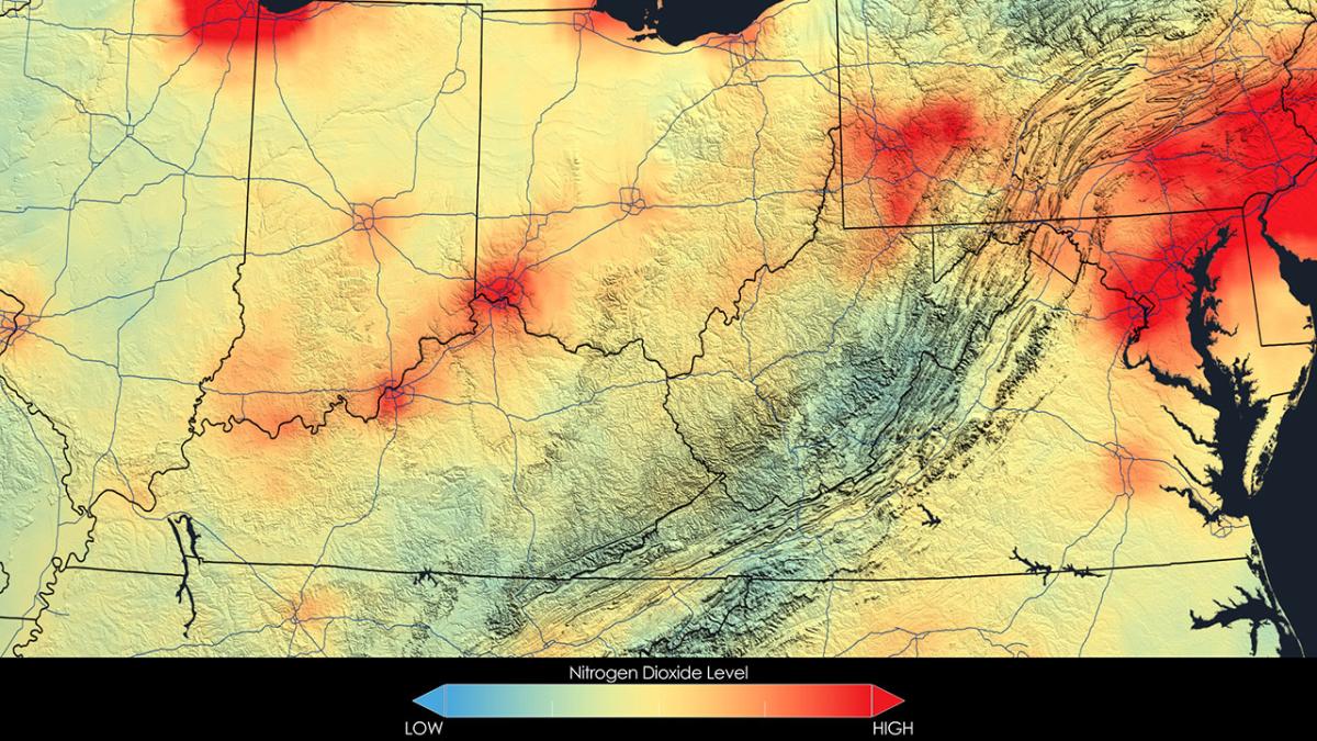 Image showing Air Quality in the Ohio Valley, 2011.
